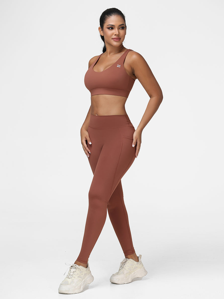 Cozy Contour Workout Set Lounge Yoga Two Piece