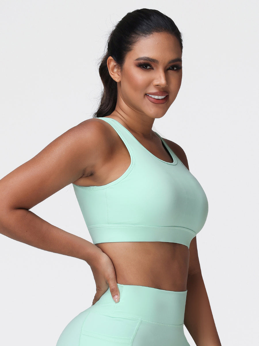 Cut Out Backless Sports Bra