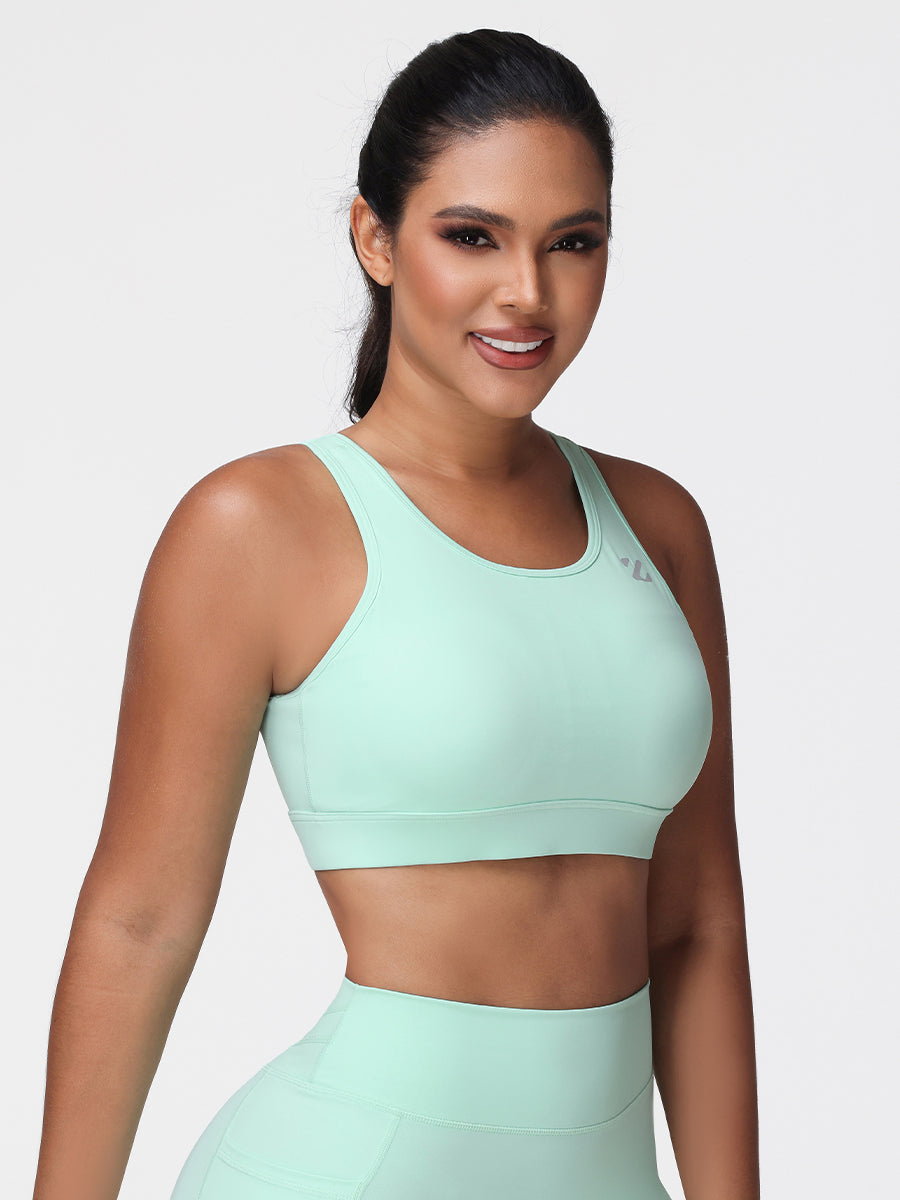 Cut Out Backless Sports Bra