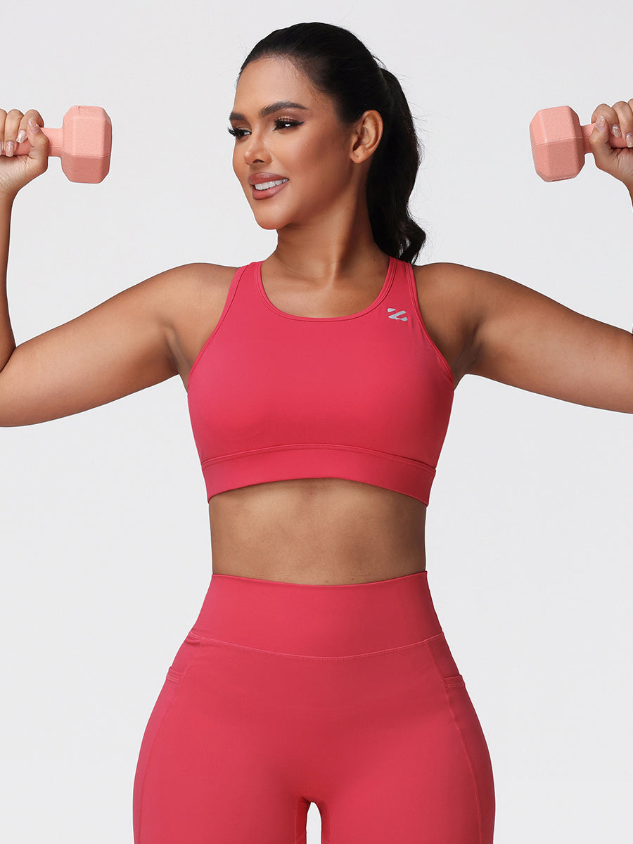 Cut Out Backless Sports Bra