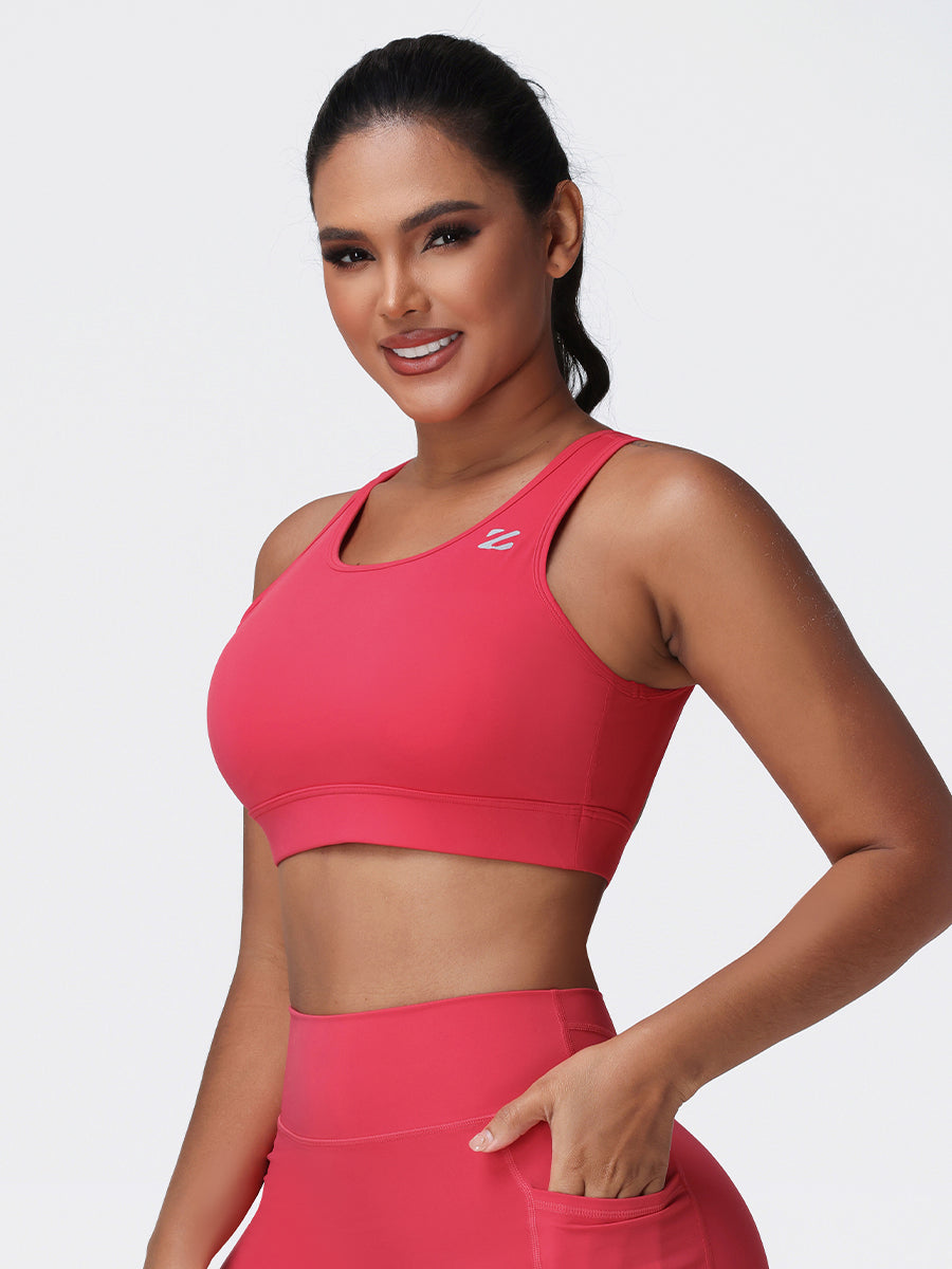 Cut Out Backless Sports Bra