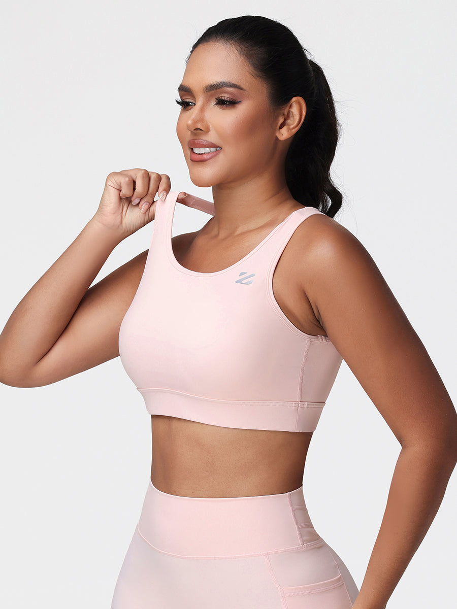 Cut Out Backless Sports Bra