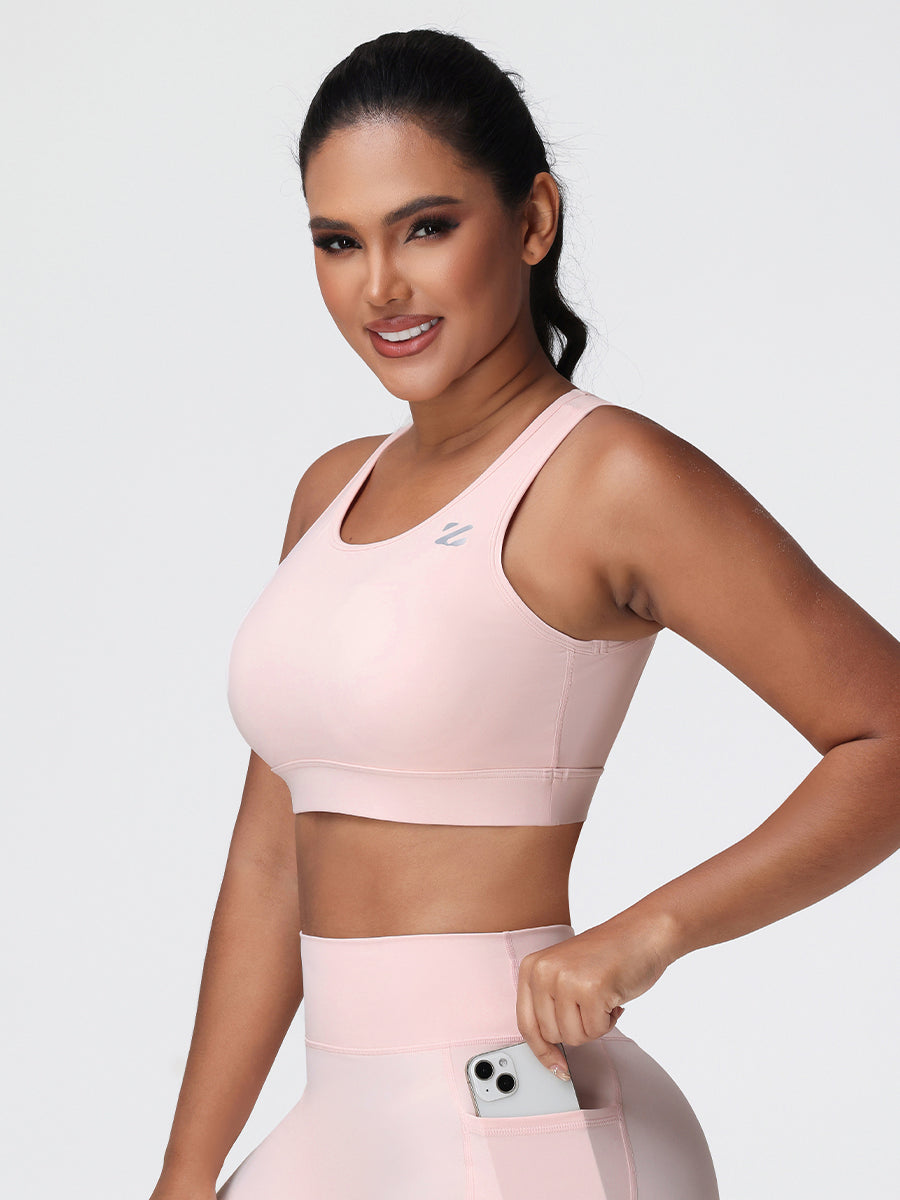 Cut Out Backless Sports Bra