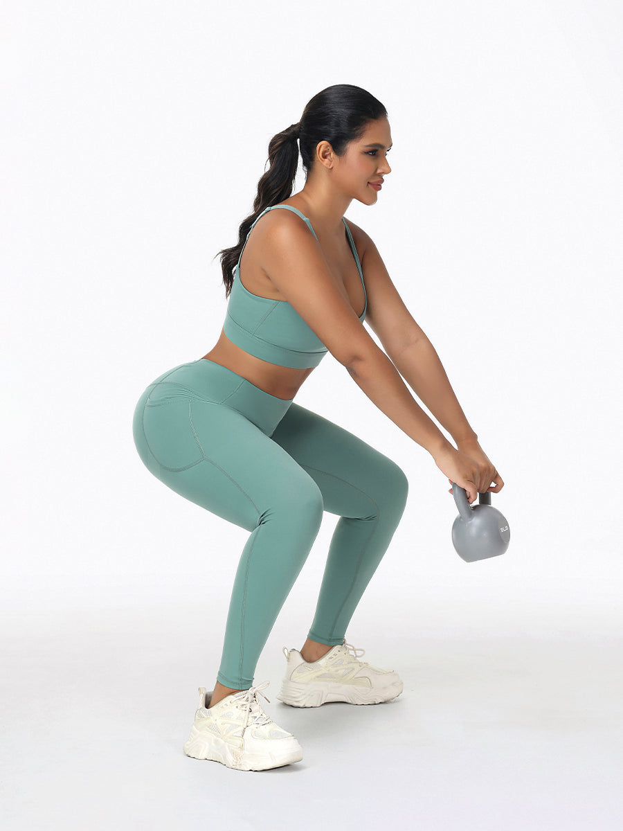 Ladies Sportswear Bottom Lifting Yoga Outfit Sets