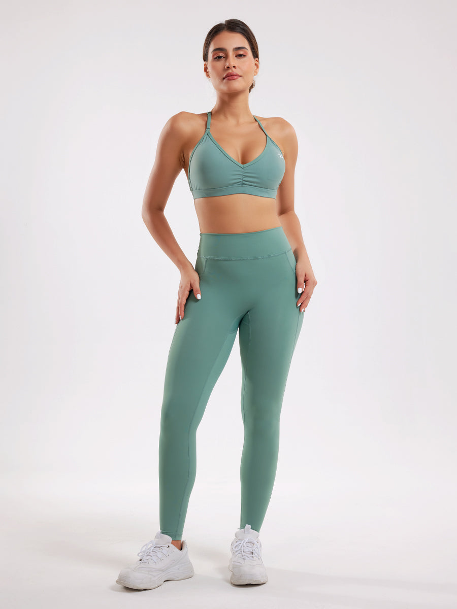 Women's Yoga Active Wear Set - Green