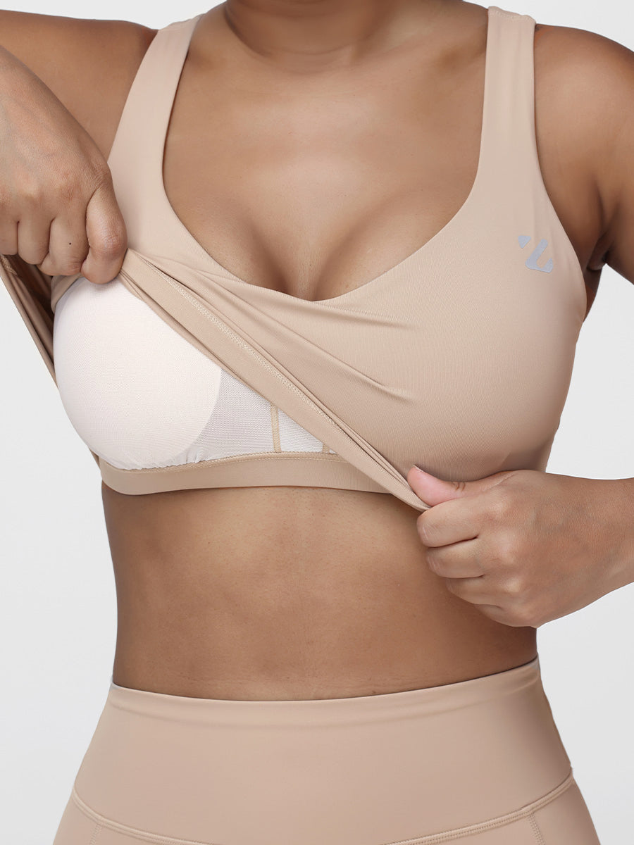U-shaped Cut Energy Longline Sports Bra