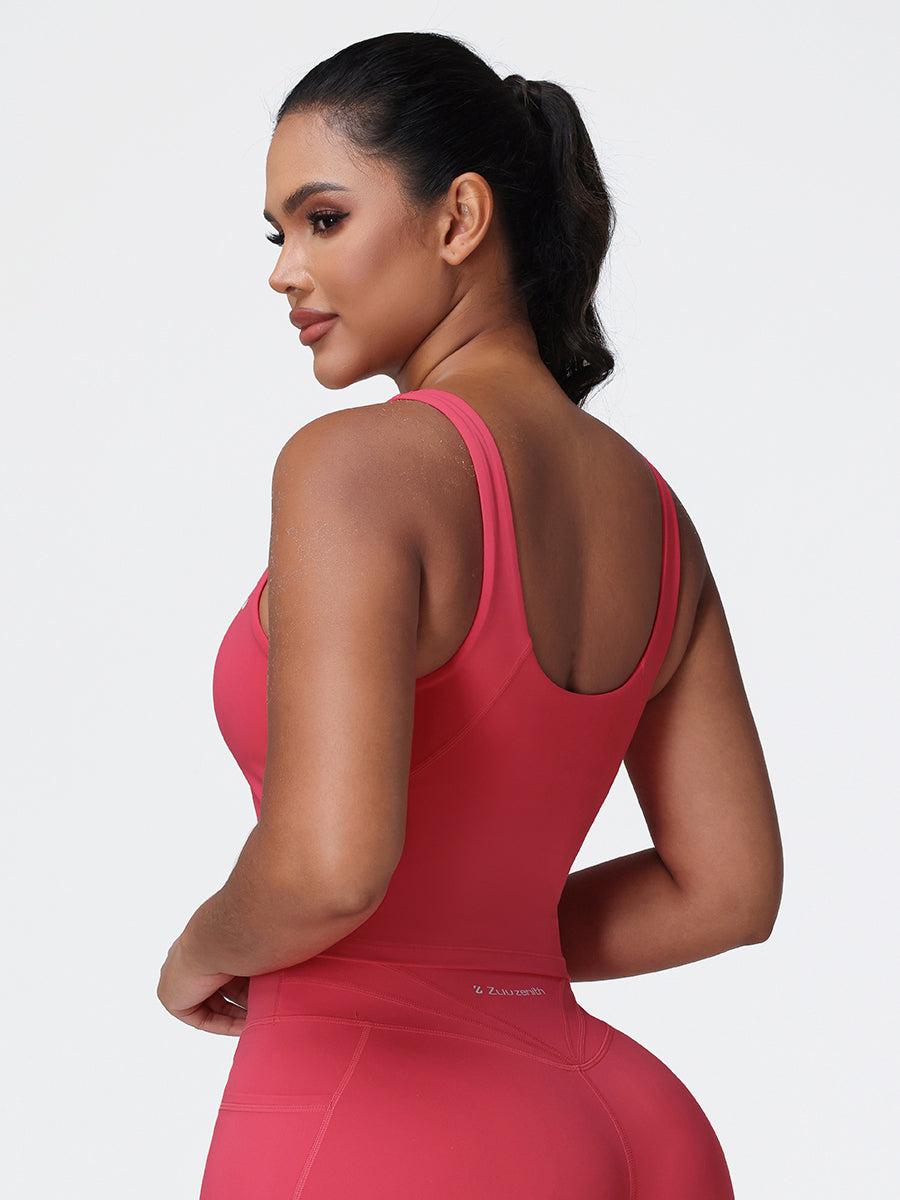 U-shaped Cut Energy Longline Sports Bra
