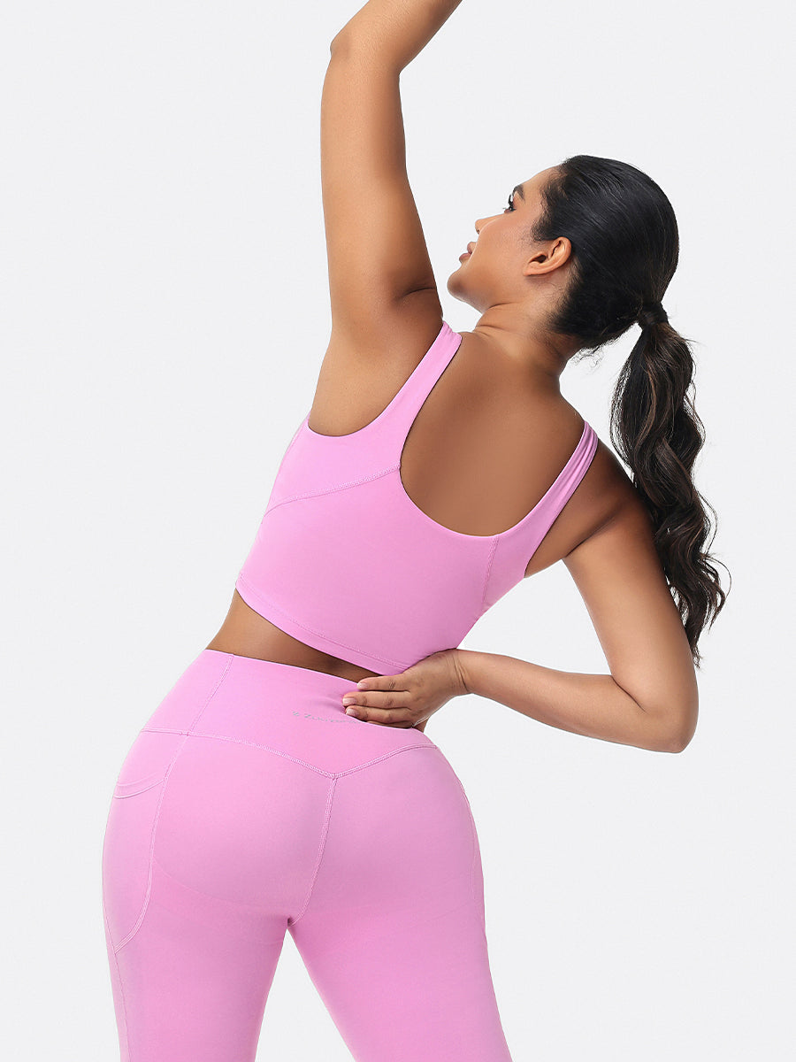 U-shaped Cut Energy Longline Sports Bra