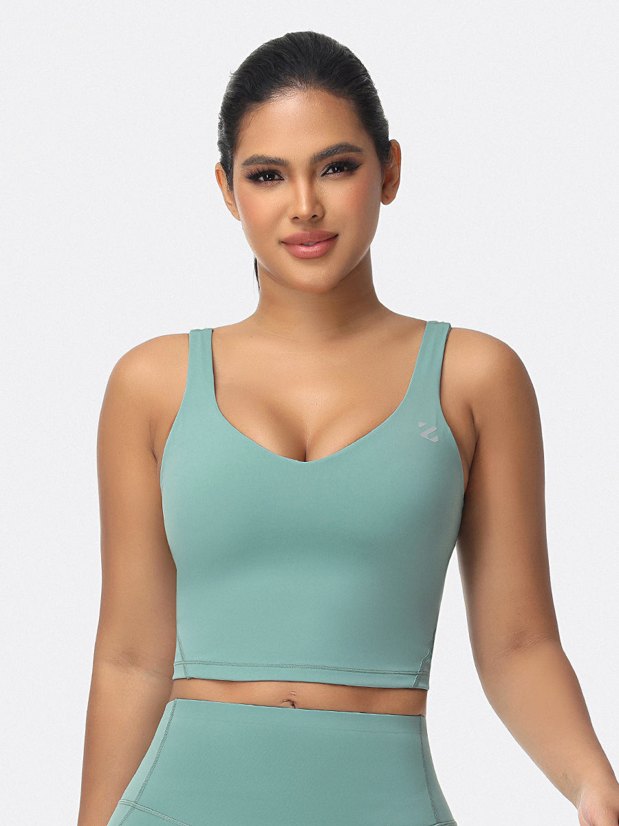 U-shaped Cut Energy Longline Sports Bra