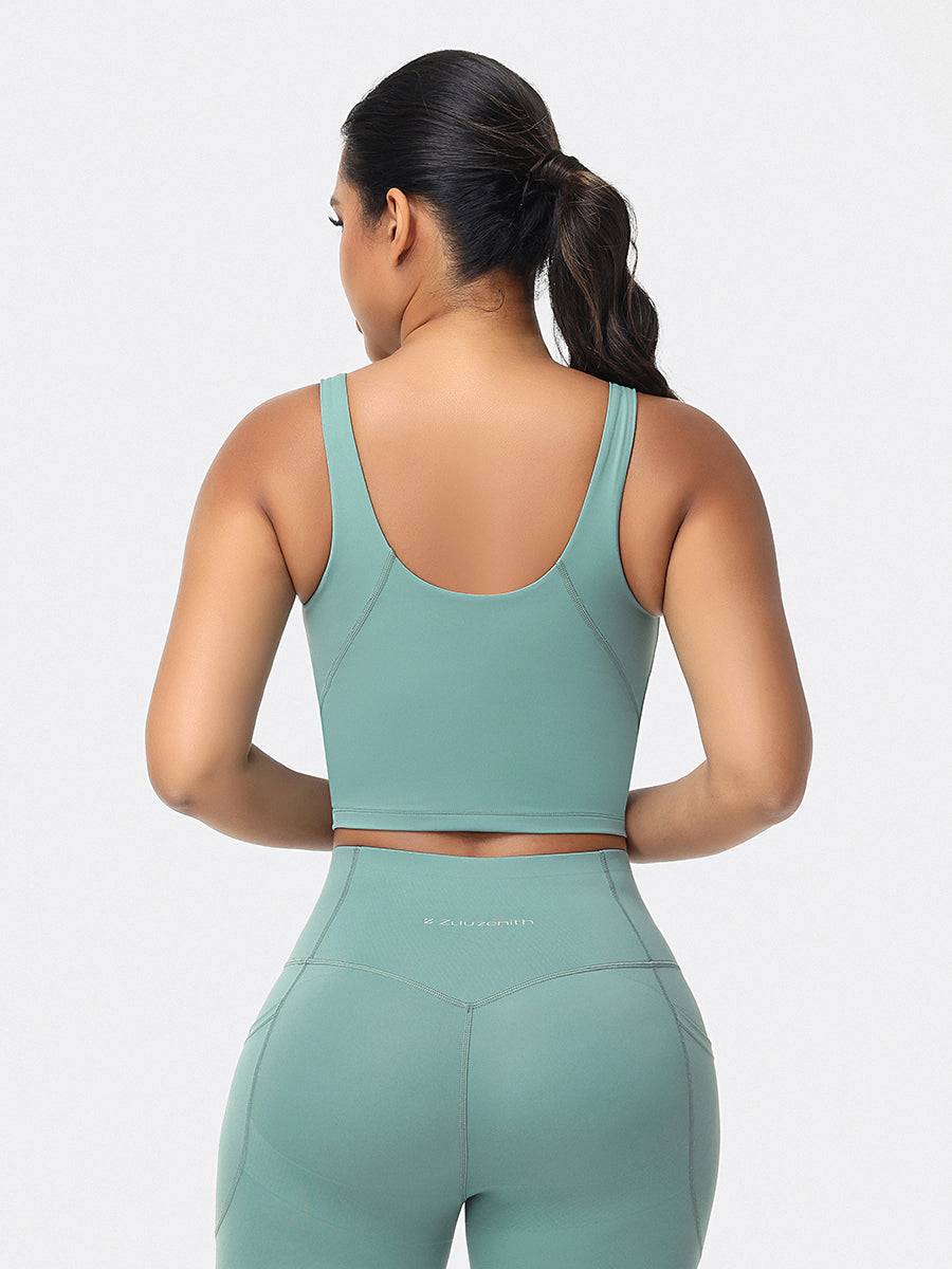 U-shaped Cut Energy Longline Sports Bra