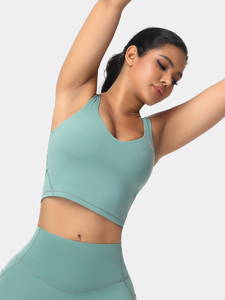 U-shaped Cut Energy Longline Sports Bra