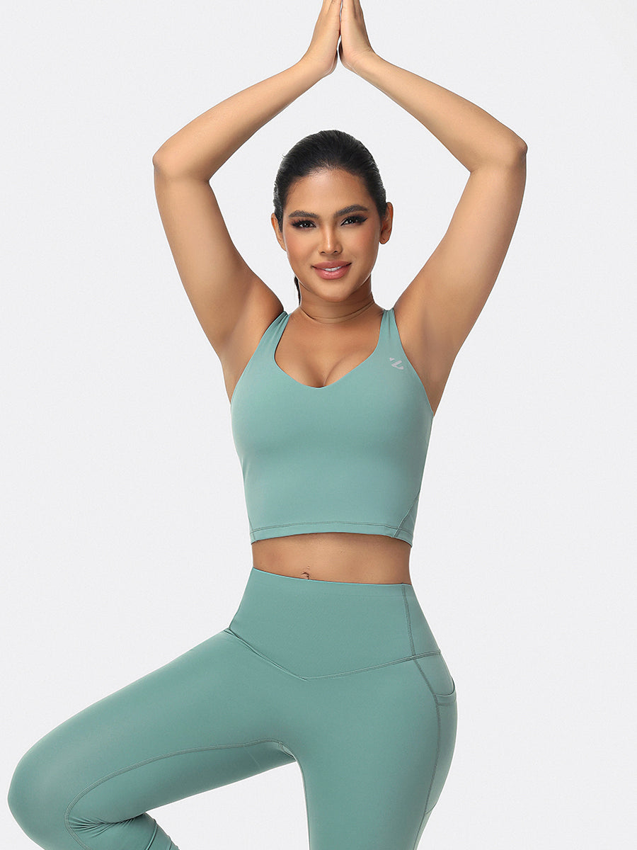 U-shaped Cut Energy Longline Sports Bra