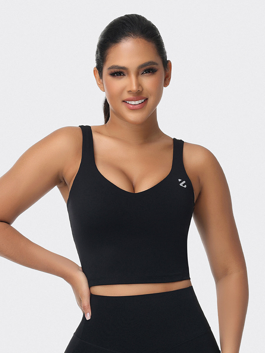 U-shaped Cut Energy Longline Sports Bra