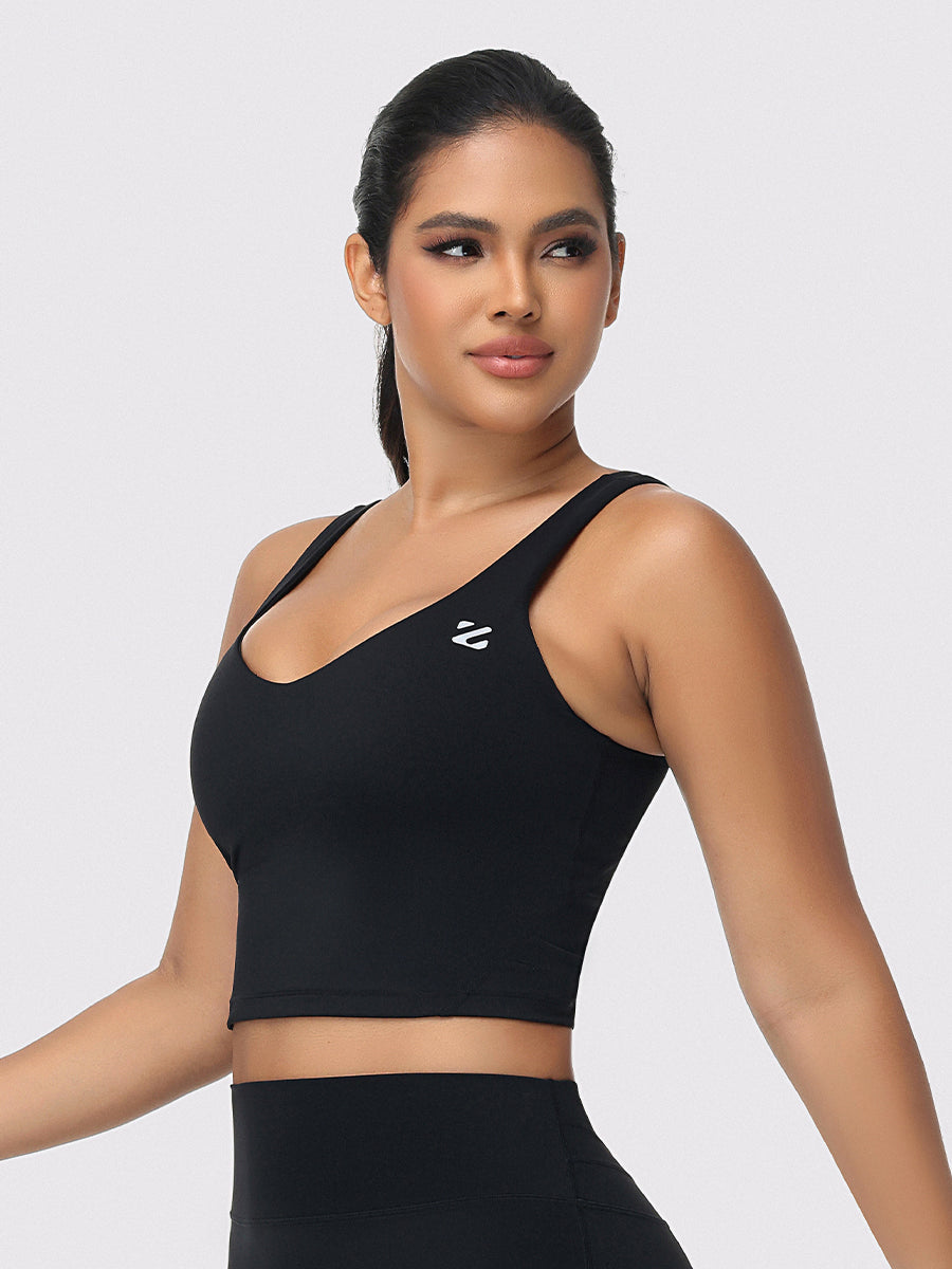 U-shaped Cut Energy Longline Sports Bra