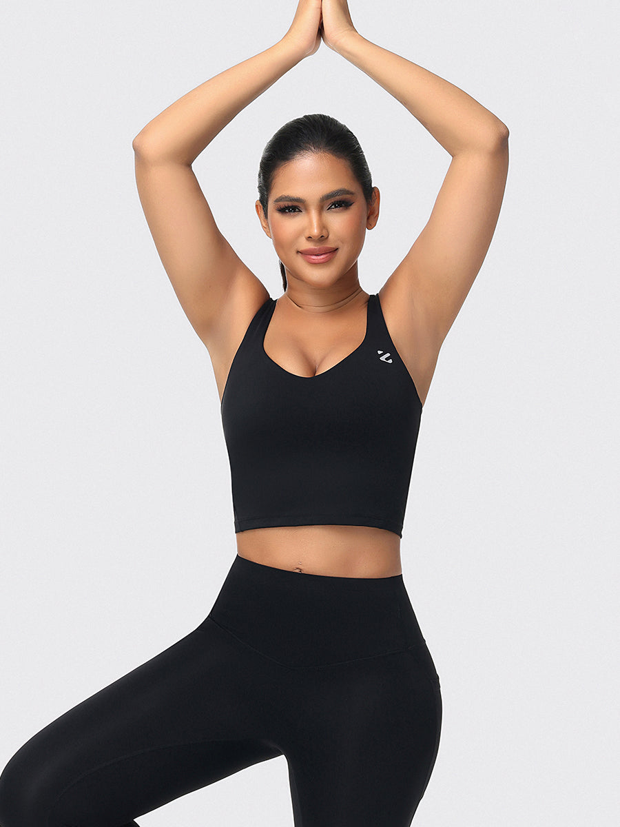 U-shaped Cut Energy Longline Sports Bra