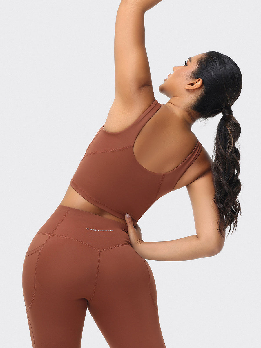 U-shaped Cut Energy Longline Sports Bra