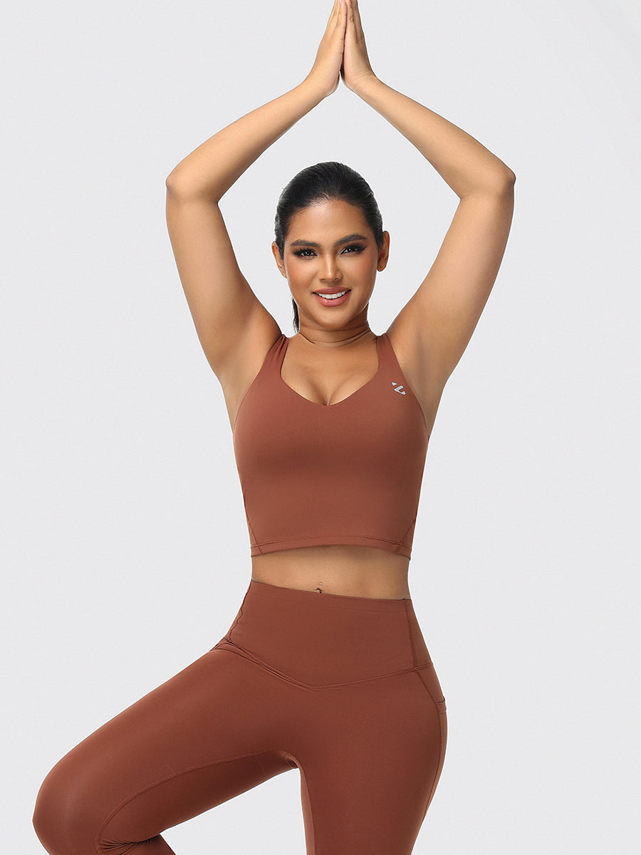 U-shaped Cut Energy Longline Sports Bra