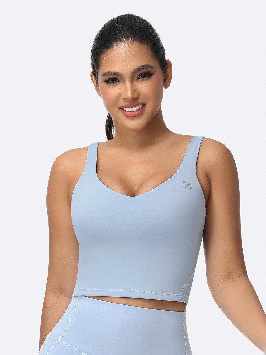 U-shaped Cut Energy Longline Sports Bra