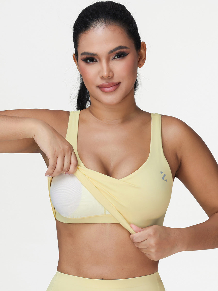 U-shaped Cut Energy Longline Sports Bra