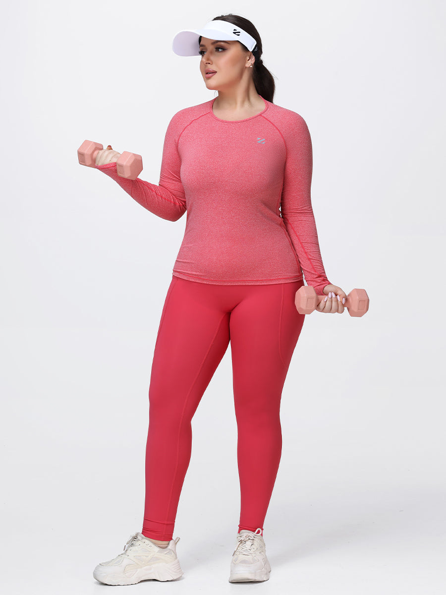Women’s Breathable Long Sleeve Gym Set