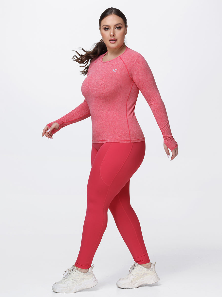 Women’s Breathable Long Sleeve Gym Set