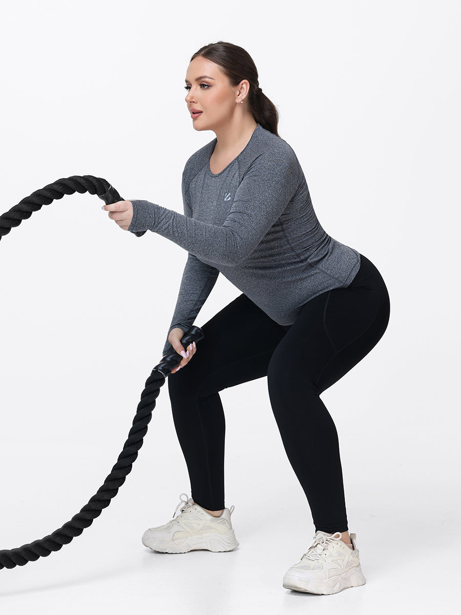 Women’s Breathable Long Sleeve Gym Set