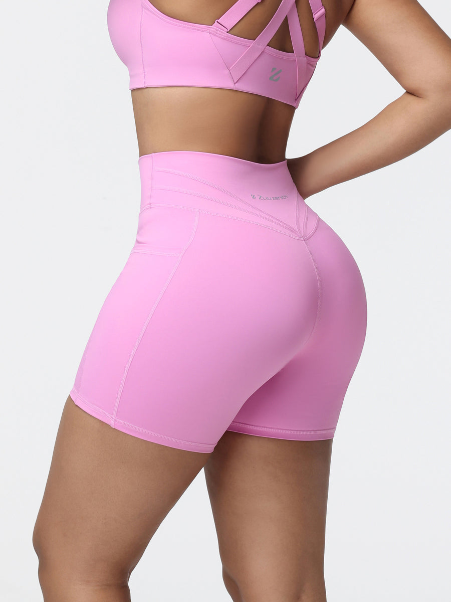 High-Rise Pockets Shorts