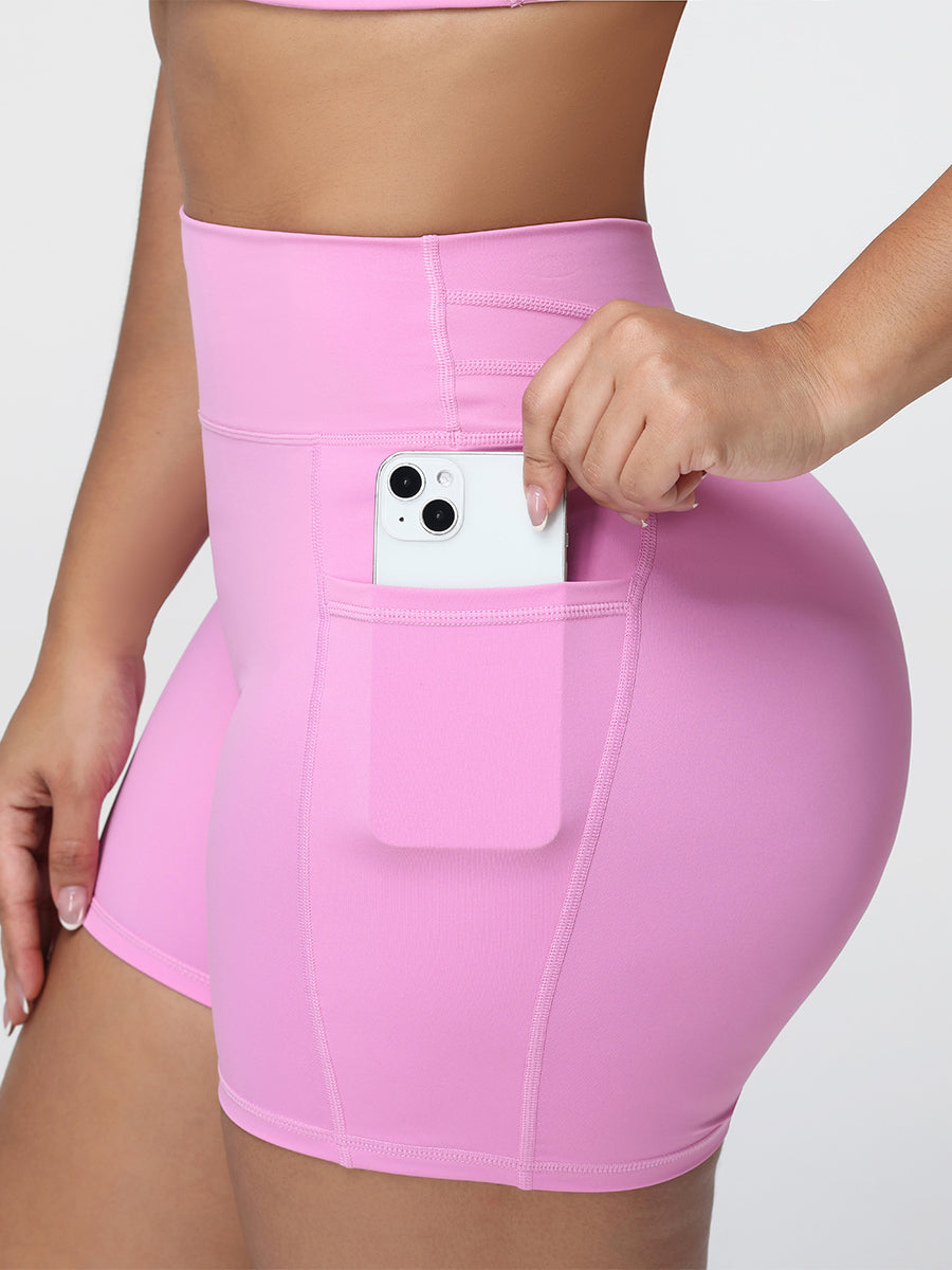 High-Rise Pockets Shorts