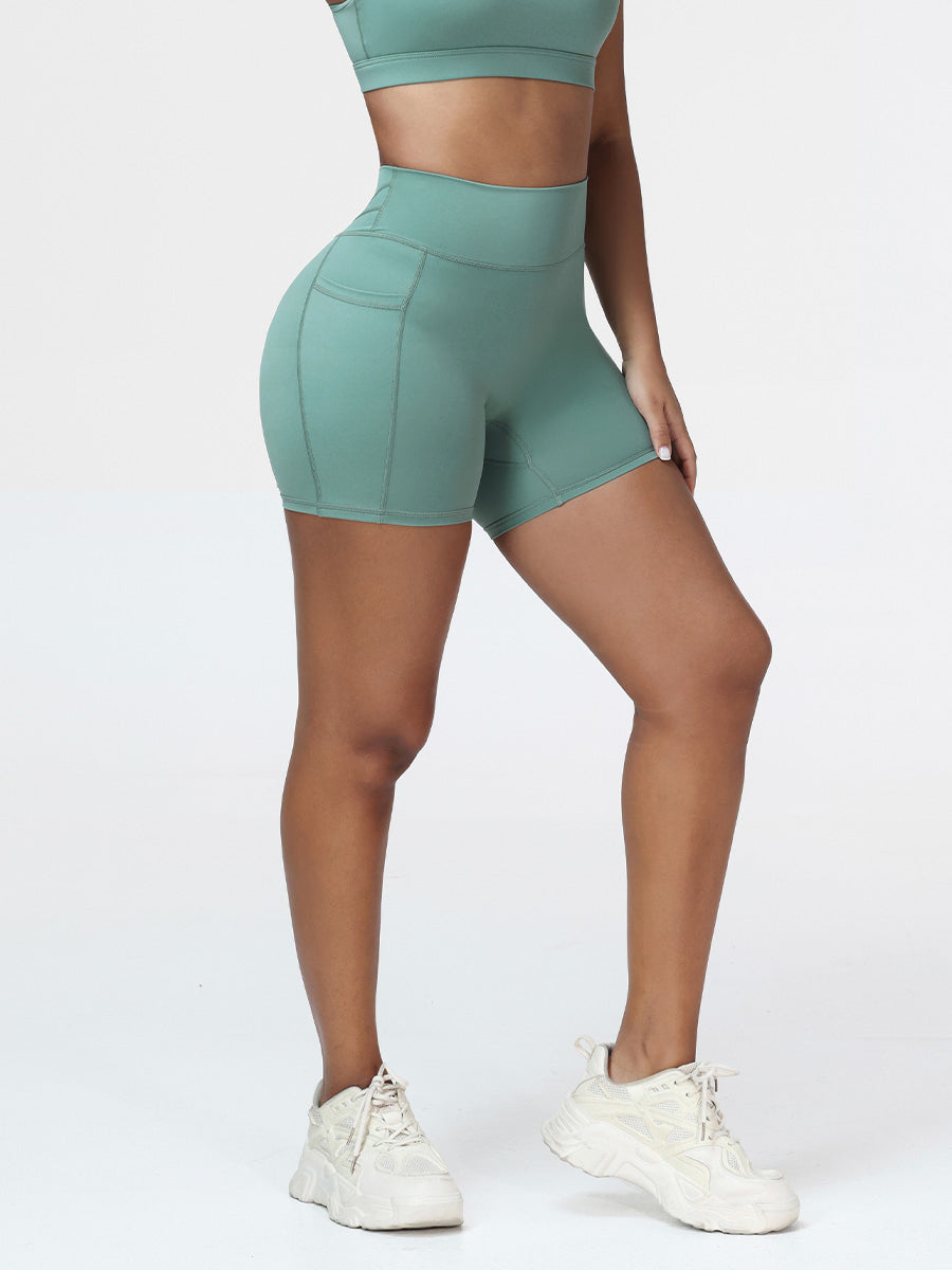 High-Rise Pockets Shorts