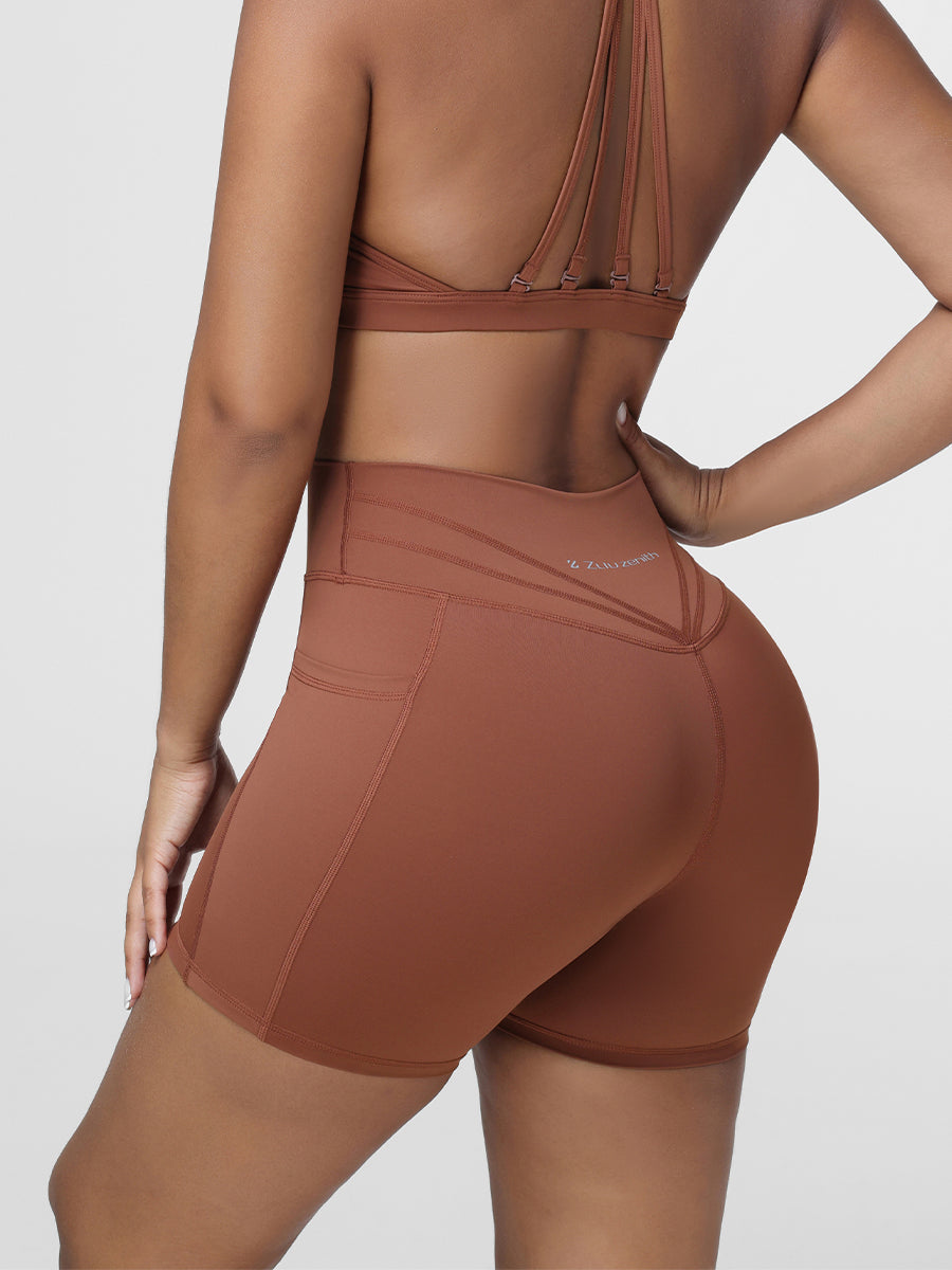 High-Rise Pockets Shorts