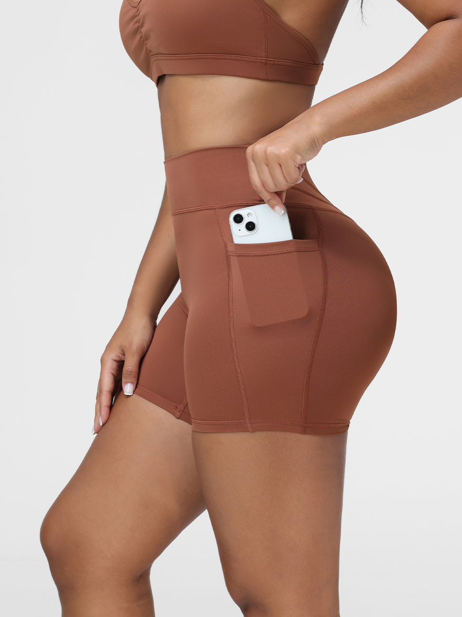 High-Rise Pockets Shorts
