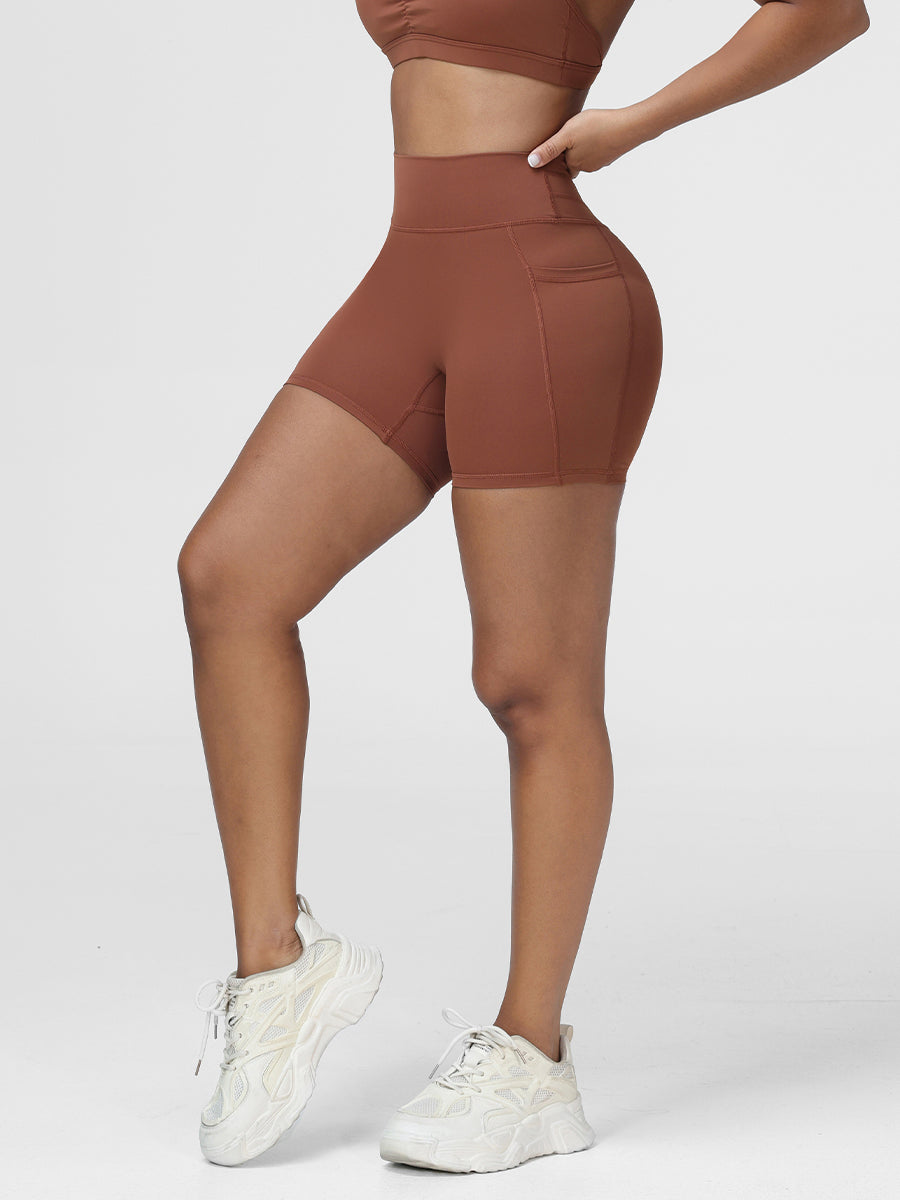 High-Rise Pockets Shorts